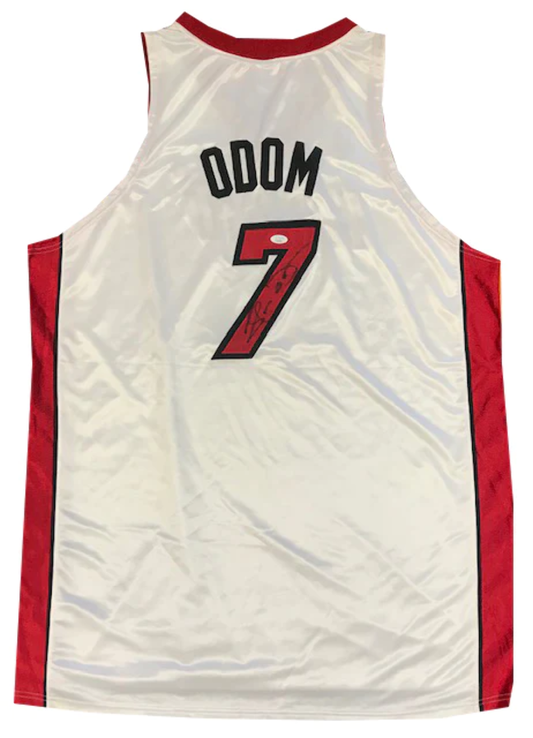 Miami Heat Jersey #7 Signed by Lamar Odom